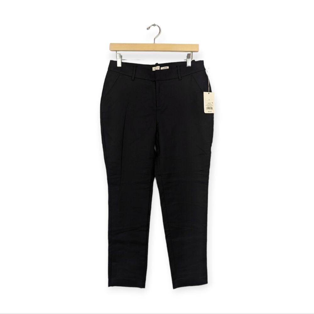 NWT A New Day Women Pants Ebony Black Cropped Stretch Skinny Size 6